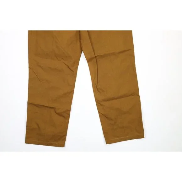 NOS Vintage 90s Streetwear Mens Size 30x31 Baggy Fit Wide Leg Denim Jeans Brown